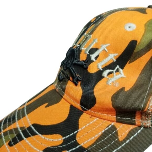 Calcutta Camouflage & Mesh Snapback Hat‎ With Embroidered Skull Logo - Picture 2 of 8